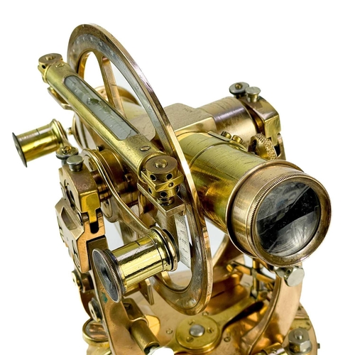 287 - A Transit Theodolite by Cooke, Troughton and Simms. Early 20th Century, Diameter of wheel 15cm, heig... 