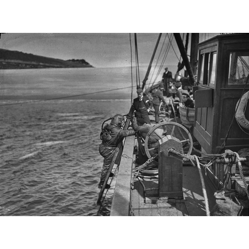 294 - The Frank Strike Collection of Cornish Shipwreck Lantern Slides An important collection of 'Magic La... 