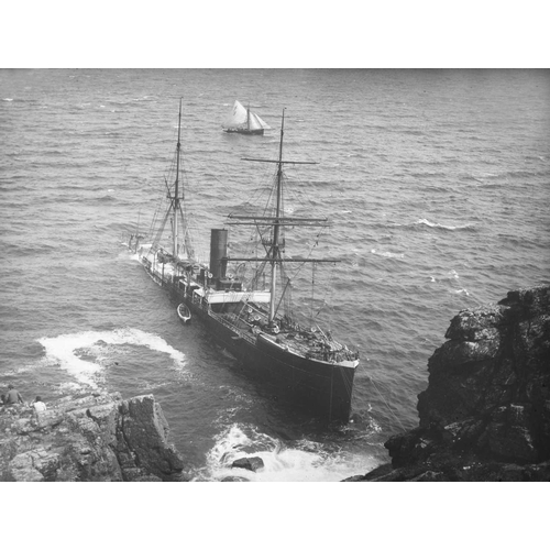 294 - The Frank Strike Collection of Cornish Shipwreck Lantern Slides An important collection of 'Magic La... 