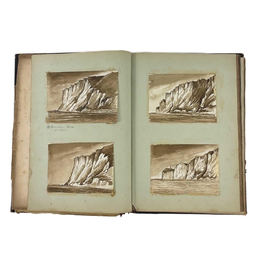 310 - A folio of artwork and sketches. Along with two sketch albums and loose drawings, including views of... 