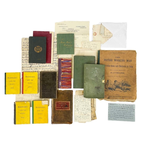 313 - Fowke family interest, diaries and ephemera. Including an address on the death of Honor Nuttall, ...... 