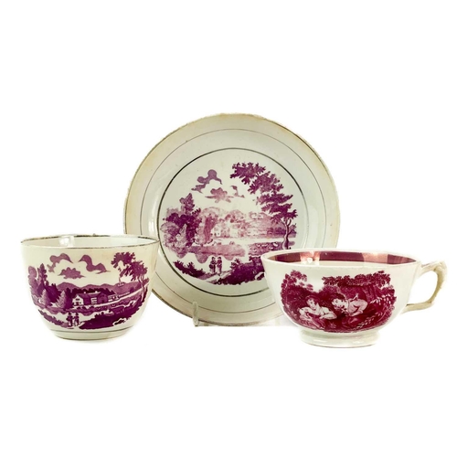 454 - A collection of mixed English pottery and porcelain. Including a Wedgwood Imari pattern plate, other... 