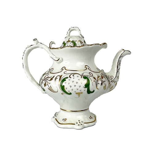 513 - A collection of nine assorted teapots. Including two Wedgwood SYP teapots and covers, pink lustre ex... 