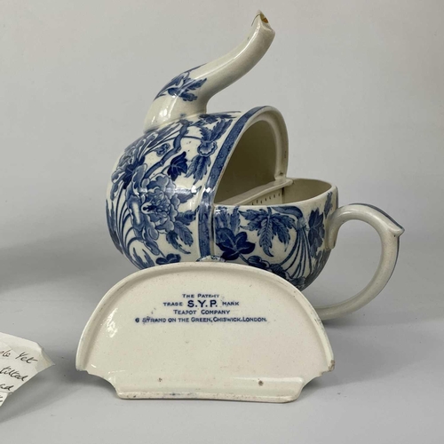 513 - A collection of nine assorted teapots. Including two Wedgwood SYP teapots and covers, pink lustre ex... 