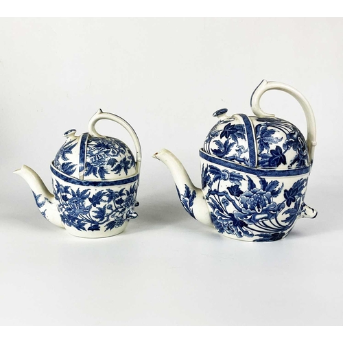 513 - A collection of nine assorted teapots. Including two Wedgwood SYP teapots and covers, pink lustre ex... 