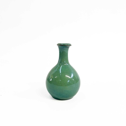 517 - A collection of studio pottery. To include; A Chrich pottery vase, height 14cm, a David Eeles raku v... 