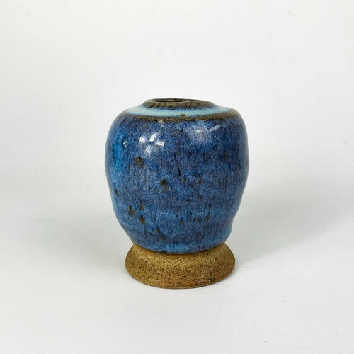 517 - A collection of studio pottery. To include; A Chrich pottery vase, height 14cm, a David Eeles raku v... 