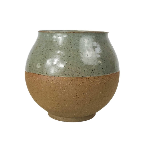 517 - A collection of studio pottery. To include; A Chrich pottery vase, height 14cm, a David Eeles raku v... 