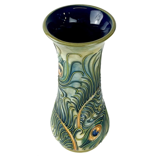 532 - A Moorcroft Pottery Phoenix pattern vase by Rachel Bishop. Angela Davenport decorators mark, height ... 