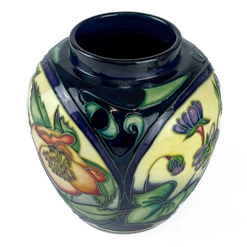 558 - A Moorcroft Pottery Ashwood Gold ginger jar and cover by Emma Bossons. Signed, edition 61/200 stampe... 