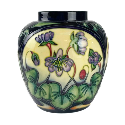 558 - A Moorcroft Pottery Ashwood Gold ginger jar and cover by Emma Bossons. Signed, edition 61/200 stampe... 