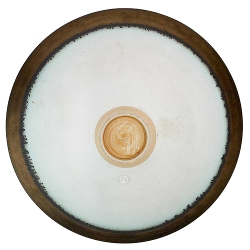 576 - Peter Wills (1955) Porcelain conical bowl, impressed marks diameter 23.5cm.