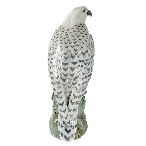 586 - A Royal Copenhagen porcelain figure of an Icelandic Falcon, Height 40cm, model number 1661.