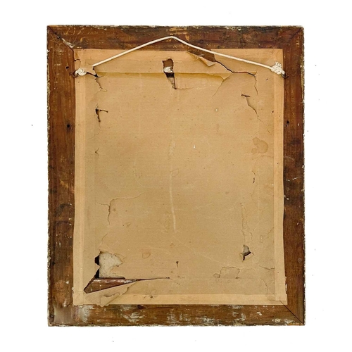 639 - An early 20th century gilt gesso mirror frame. 38.5cm x 33cm.