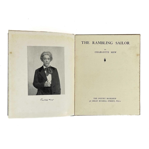 100 - MEW, Charlotte. 'The Rambling Sailor,' First edition, some sun bleaching to original boards, b+w fro... 
