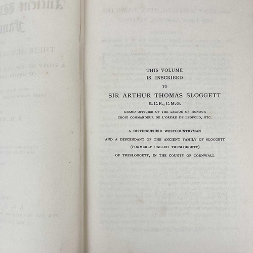 107 - B.H.Williams Ancient Westcountry families and their armorial bearings A story of the old nobility an... 
