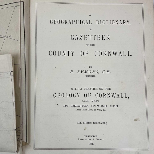 108 - Cornwall Interest A Glossary of Cornish Names Modern, Local, Family, Personal, Etc., 20,000 Celtic a... 