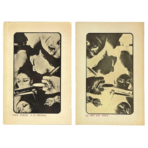 112 - D. M. Thomas Two works LOGAN STONE (1971) and TWO VOICES. (1968) By DM Thomas Cape Golliard Press. B... 