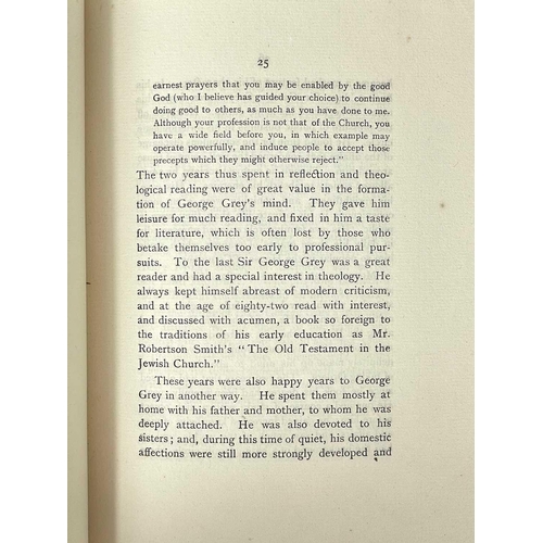 113 - M Creighton Memoir of Sir George Grey, Bart G.C.B Newcastle: The Collingwood Press. Privately Printe... 