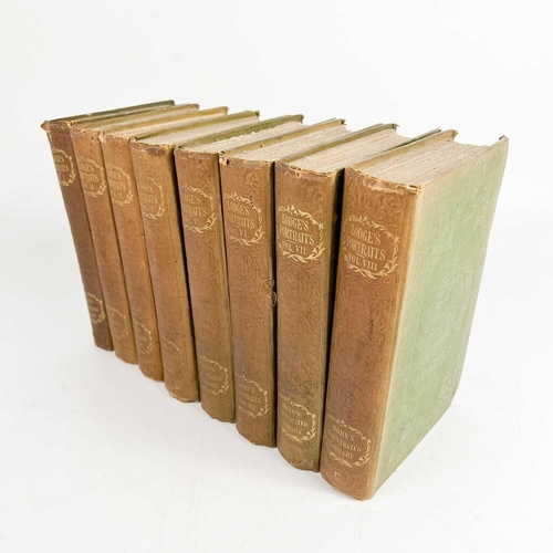 115 - EDMUND LODGE (1756-1839) Portraits of illustrious personages of Great Britain 8 vols; Henry G. Bohn,... 
