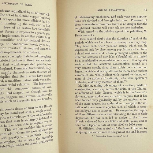 120 - American Interest PRE-HISTORIC RACES OF THE UNITED STATES By JW Foster (1873) Chicago: SC Griggs and... 