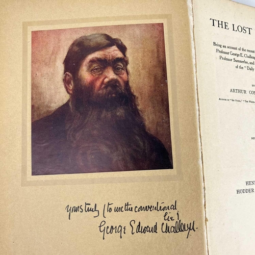 604 - DOYLE, Conan. 'The Lost World,' New edition, original brown cloth with bevelled boards and embossed ... 