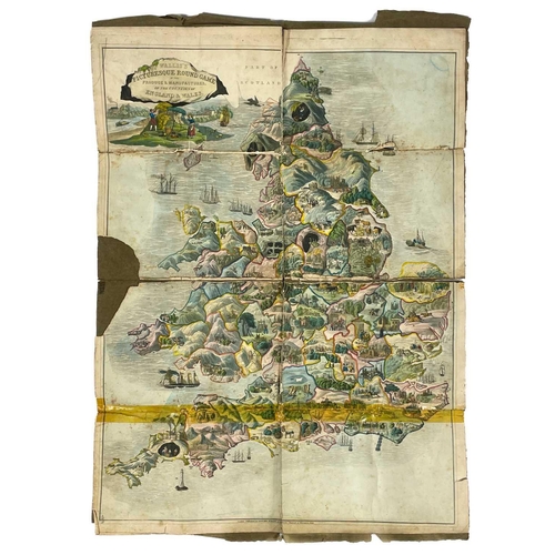 605 - Wallis's Picturesque Round Game of the Produce and Manufactures of the Counties of England & Wales C... 