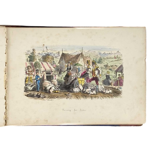 607 - CHILDREN'S BOOK INTEREST John Leech Follies Of The Year 1844-1864 A series of Coloured Etchings from... 