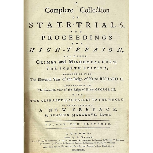 608 - A Complete collection of state-trials and proceedings for high treason and other crimes and misdemea... 