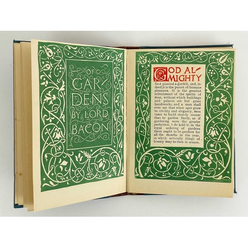 71 - Peacock Press - two privately-printed works Of Gardens By Francis Lord Bacon Woodcut frontispiece an... 