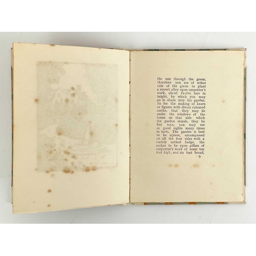 71 - Peacock Press - two privately-printed works Of Gardens By Francis Lord Bacon Woodcut frontispiece an... 