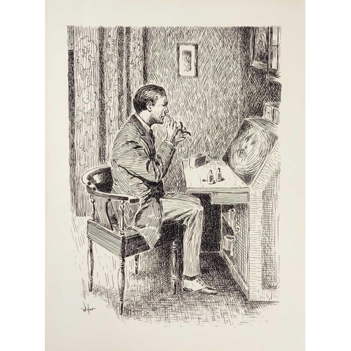 82 - William DIXON Original draft dust jacket illustration for 'The Adventures of Romney Pringle'. Writte... 