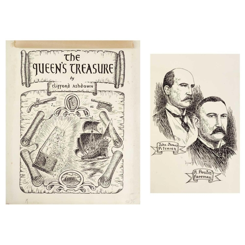83 - William DIXON Two original illustrations for the book 'The Queens Treasure'. Written by Clifford Ash... 