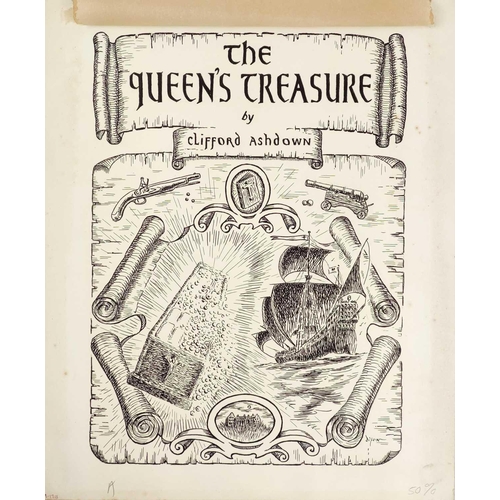 83 - William DIXON Two original illustrations for the book 'The Queens Treasure'. Written by Clifford Ash... 