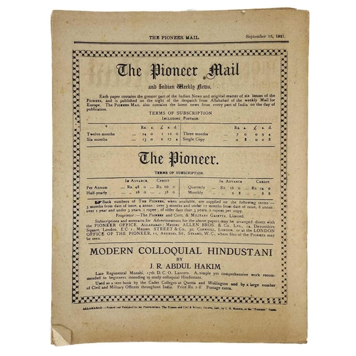86 - 'The Pioneer Mail and Indian Weekly News,' Five issues. No.22, vol LIII, Friday, May 28, 1926; No.39... 