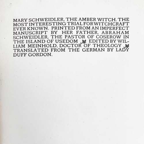 88 - The Vale Press. 'The Amber Witch. Mary Schweidler, the most interesting trial for witchcraft ever kn... 