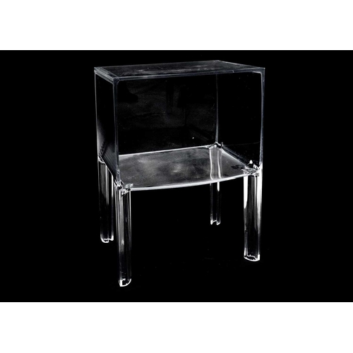 13 - Philippe Stark for Kartell. Three Ghost polycarbonate bedside tables, makers mark to the leg, height... 