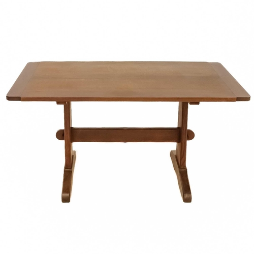 24 - Robin Nance (1907-1990) mid-century oak refectory table. A mid-century oak refectory table signed an... 