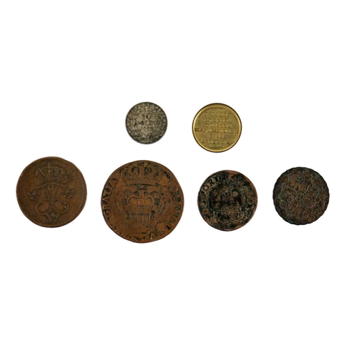 18th Century Tokens And Misc. Coins Lot Comprises 22 Half-penny Tokens 