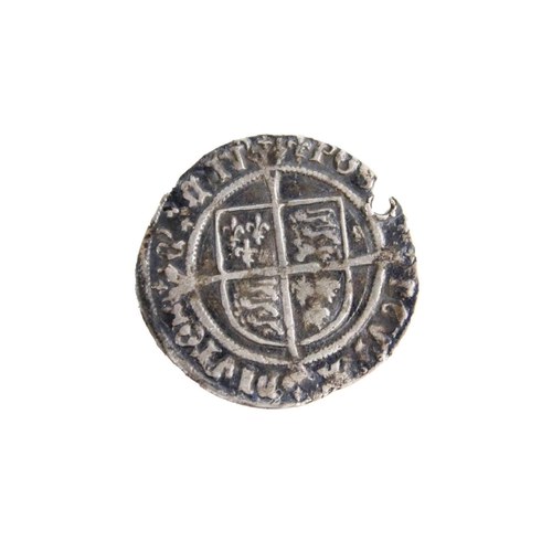 101 - Henry VIII second coinage groat A good condition coin with clear detail but damaged at top, mint mar... 