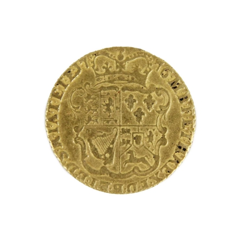 13 - GB 1776 gold Half Guinea A sound 1776 George III gold Half Guinea.