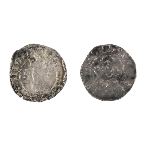 136 - Edward III silver penny (x2) Two Edward III Durham mint pennies, mint makr Cross Pattee (Spinks 1600... 