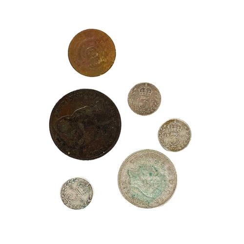 143 - GB decimal £1, £2 and £5 coins plus pre-decimal coinage etc. Comprising: £1 brass coins (x2), £2 bra... 