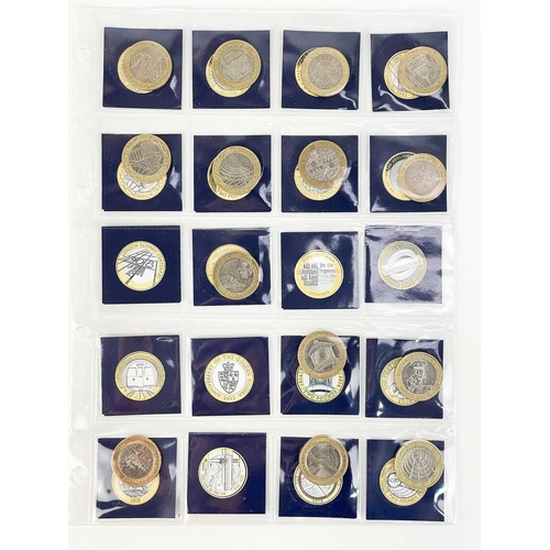 143 - GB decimal £1, £2 and £5 coins plus pre-decimal coinage etc. Comprising: £1 brass coins (x2), £2 bra... 