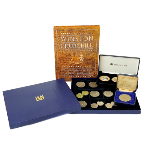 150 - Great Britain & world crown sized coins, medallions and 