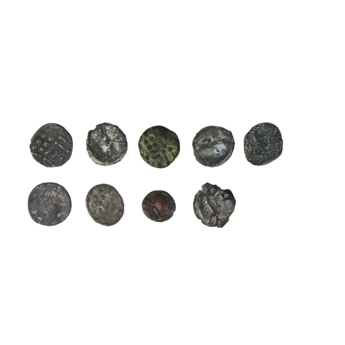 161 - Celtic bronze and silver coins (x9) Nine coins mostly slater size. Identified or partly identified b... 