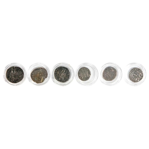 187 - Roman Silver Coins (x6) A selection of Roman silver Denarius coins - mixed condition but generally i... 