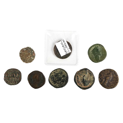 193 - Roman bronze larger coins (x8) including Nero A mixed lot of larger coins in mostly worn condition i... 