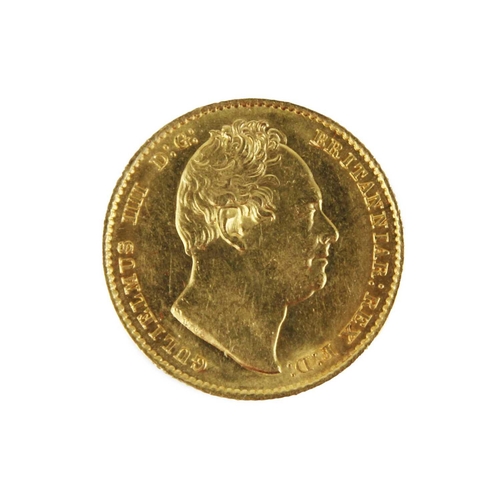 198H - 1837 William IV superb gold sovereign A cased superb 1837 almost un-circulated gold sovereign. A ver... 