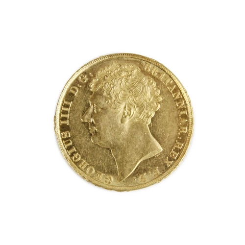 198N - 1823 very high grade sound George IV gold £2 coin A cased superb sound George IV gold £2 coin. Condi... 